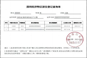 张治儒：如何查询深圳居住信息